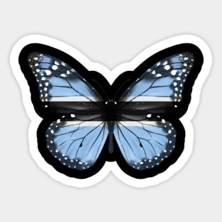 Botswanan Flag  Butterfly - Gift for Botswanan From Botswana Sticker